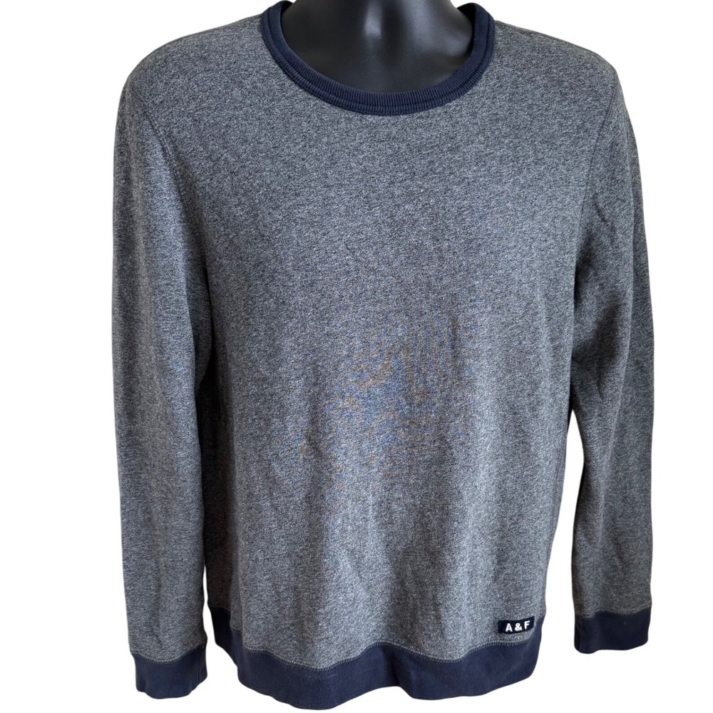 Abercrombie & Fitch Men's Gray Crewneck Sweatshirt Pullover Small A&F Casual